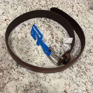 Columbia Dark Brown Leather Belt